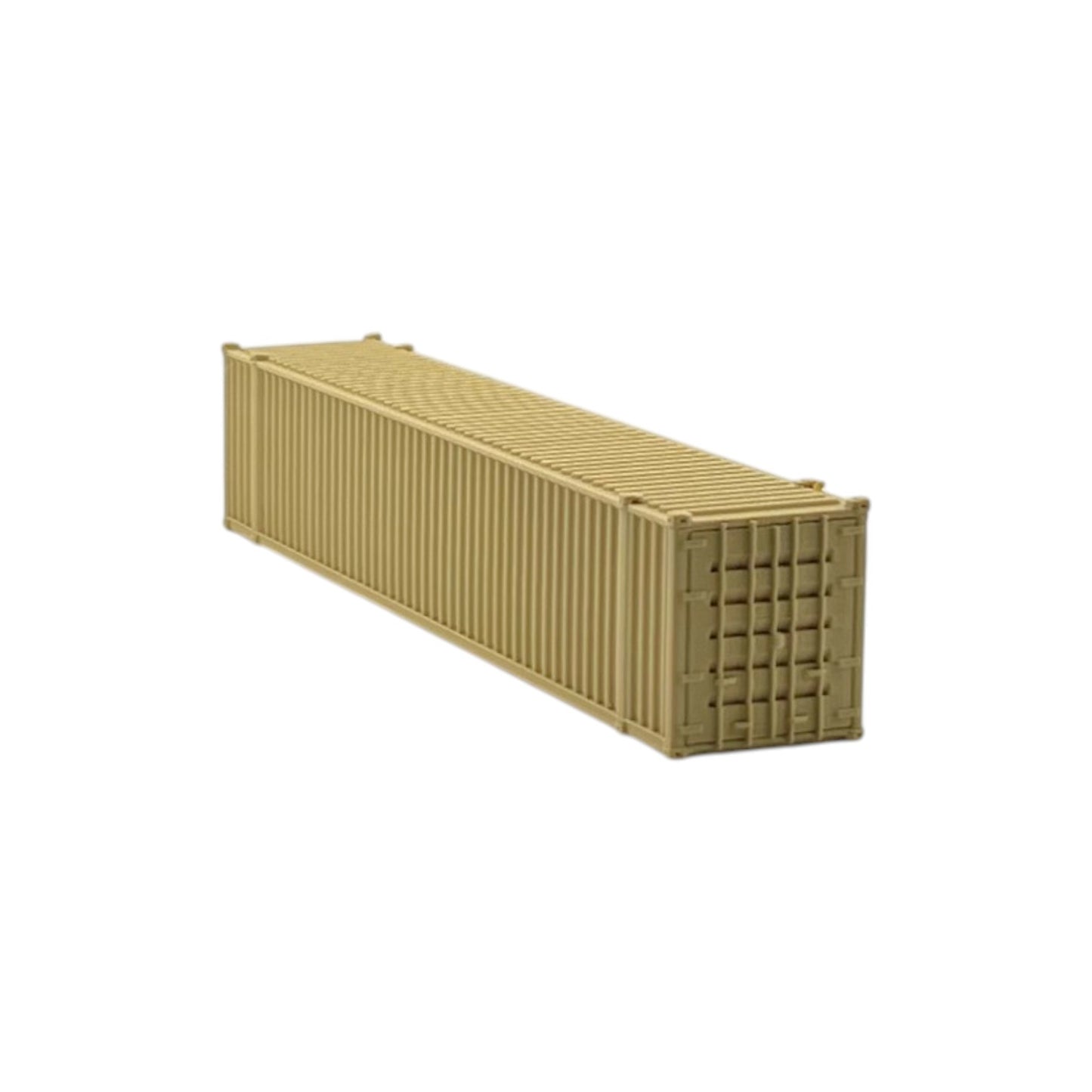 N Scale 1:160 48' Shipping Containers Army Tan 2pk