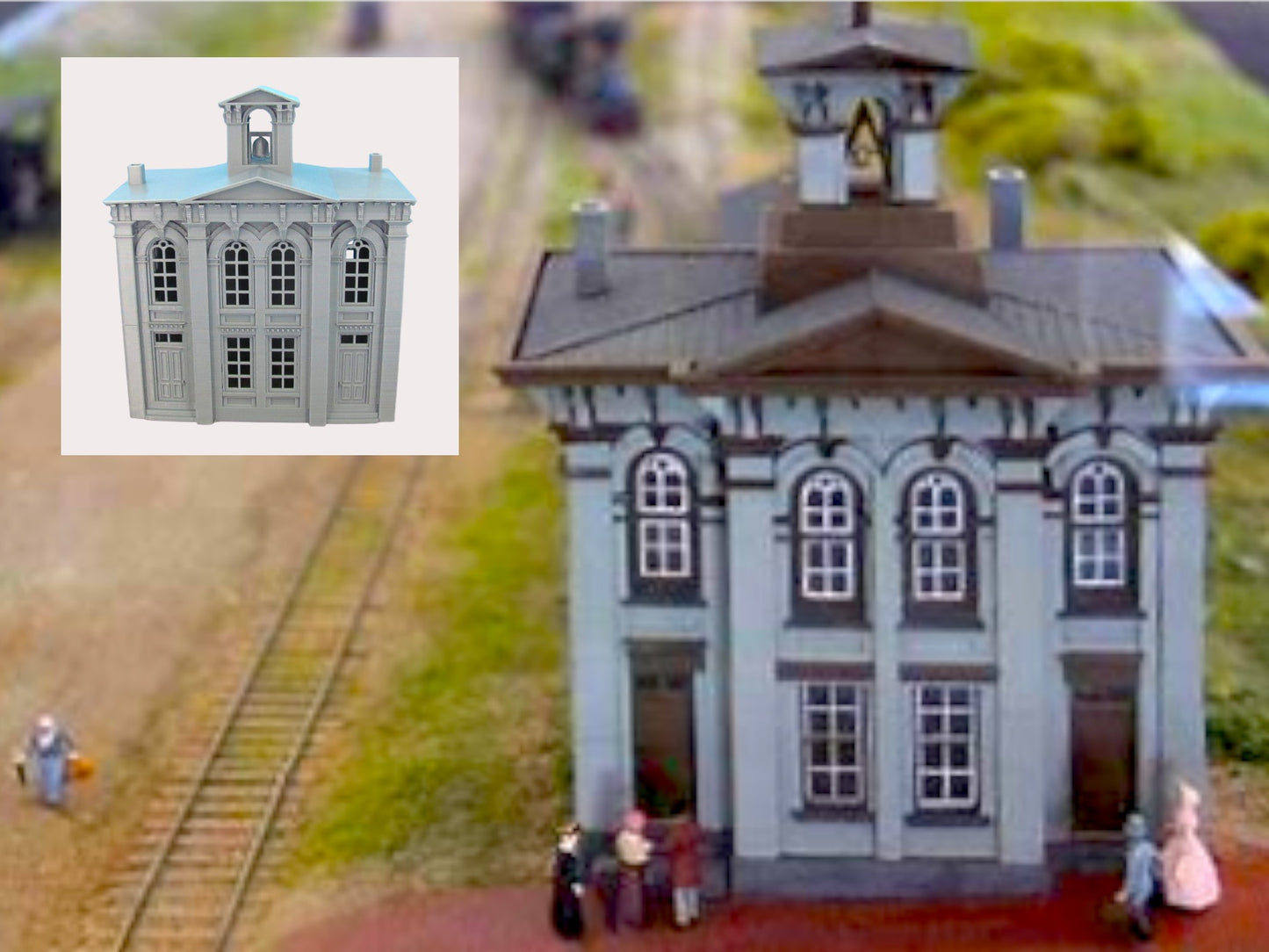 O Scale 1:48 Lincoln Gettysburg Train Station Building