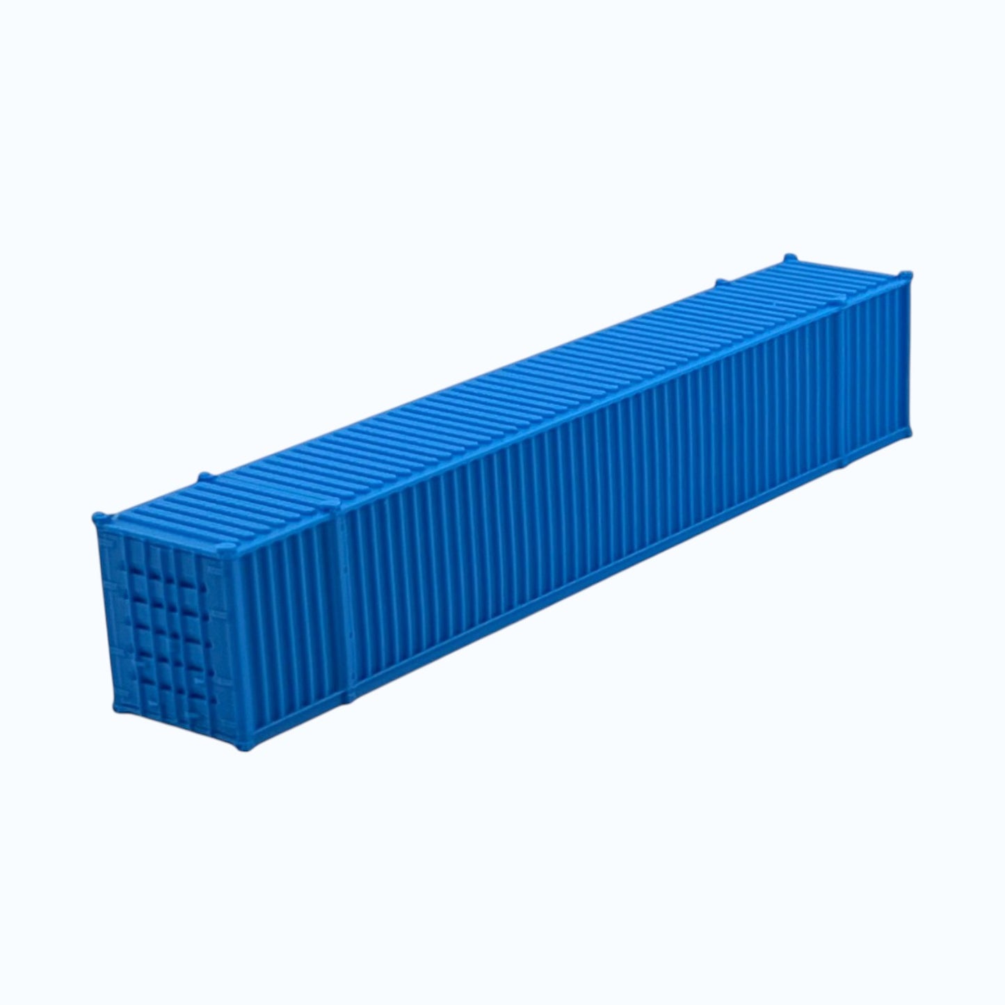 N Scale 1:160 - 53' Shipping Containers (2pk) - Cyan Blue
