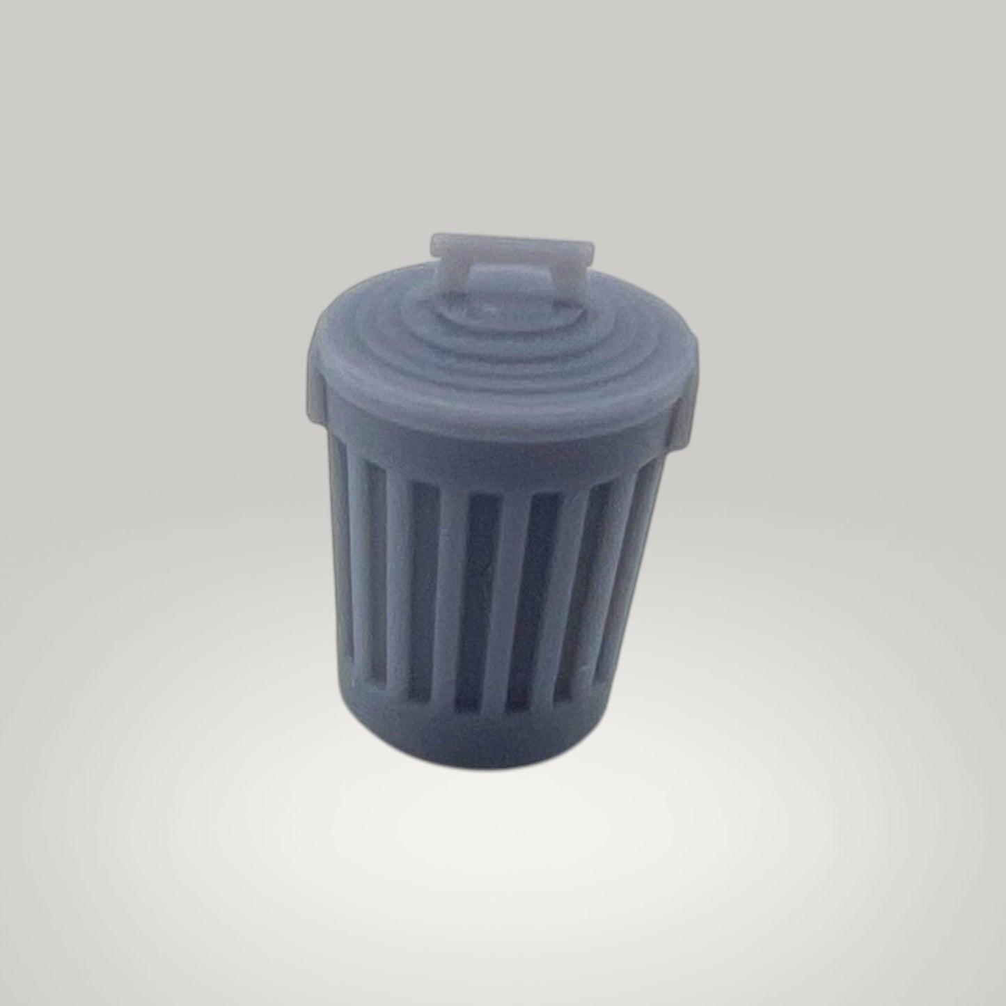 O Scale 1:48 Steel Trash Cans – 8pc Mixed Resin Model Set