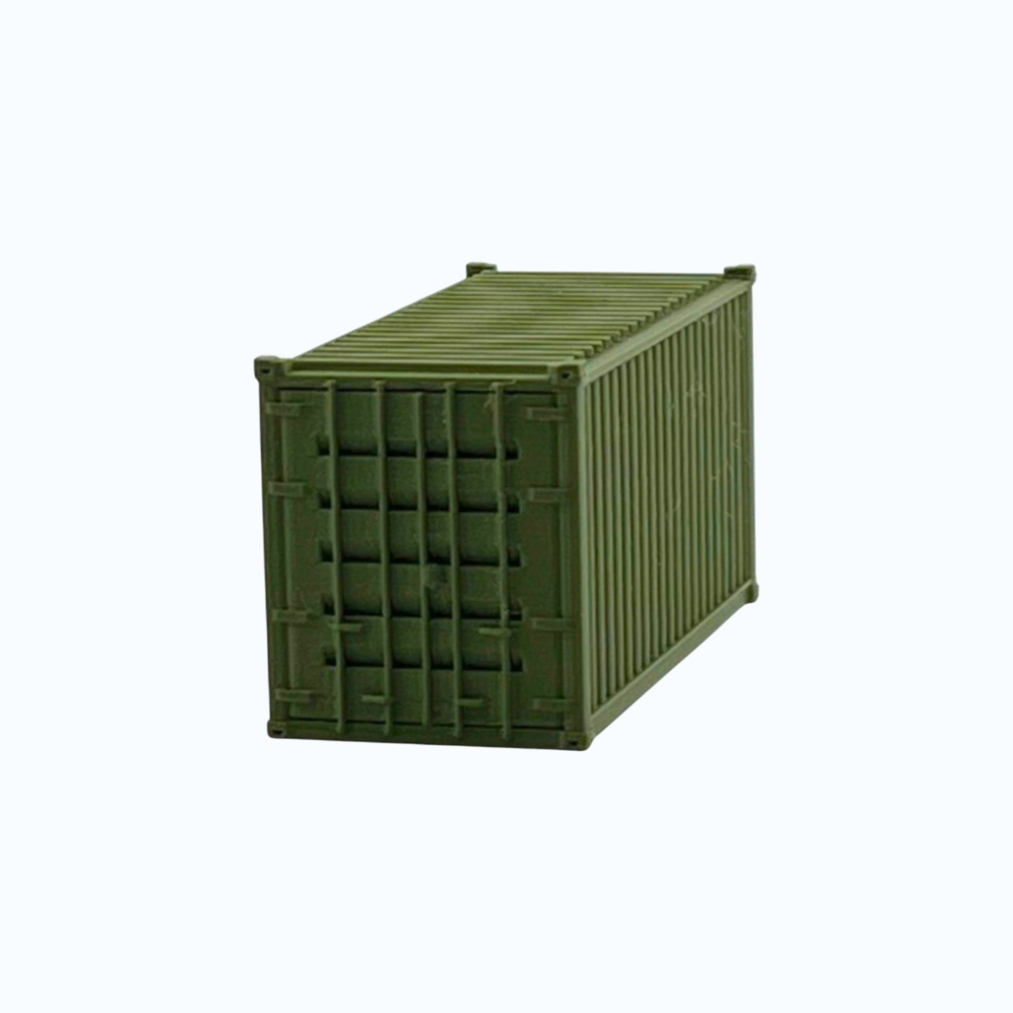HO Scale 1:87 - 20' Shipping Containers (2pk) - Green