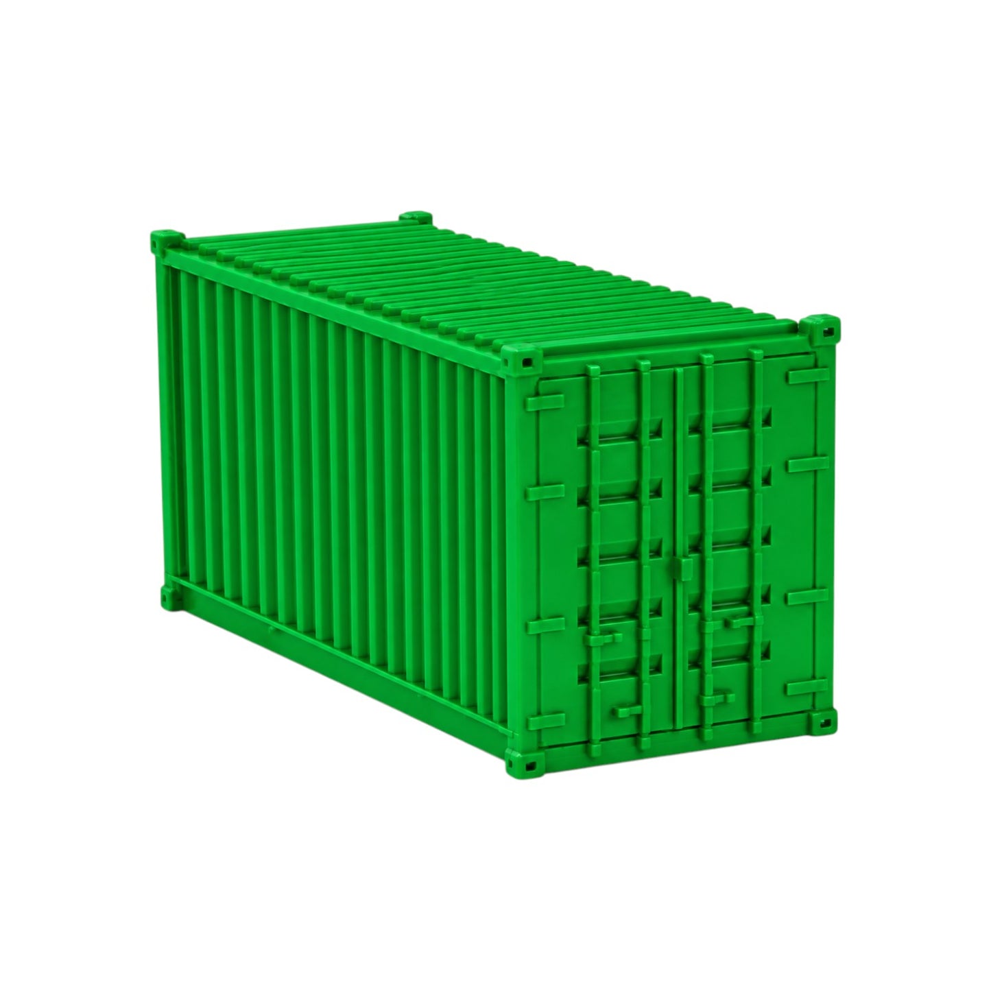 N Scale 1:160 20' Shipping Containers Green 2pk