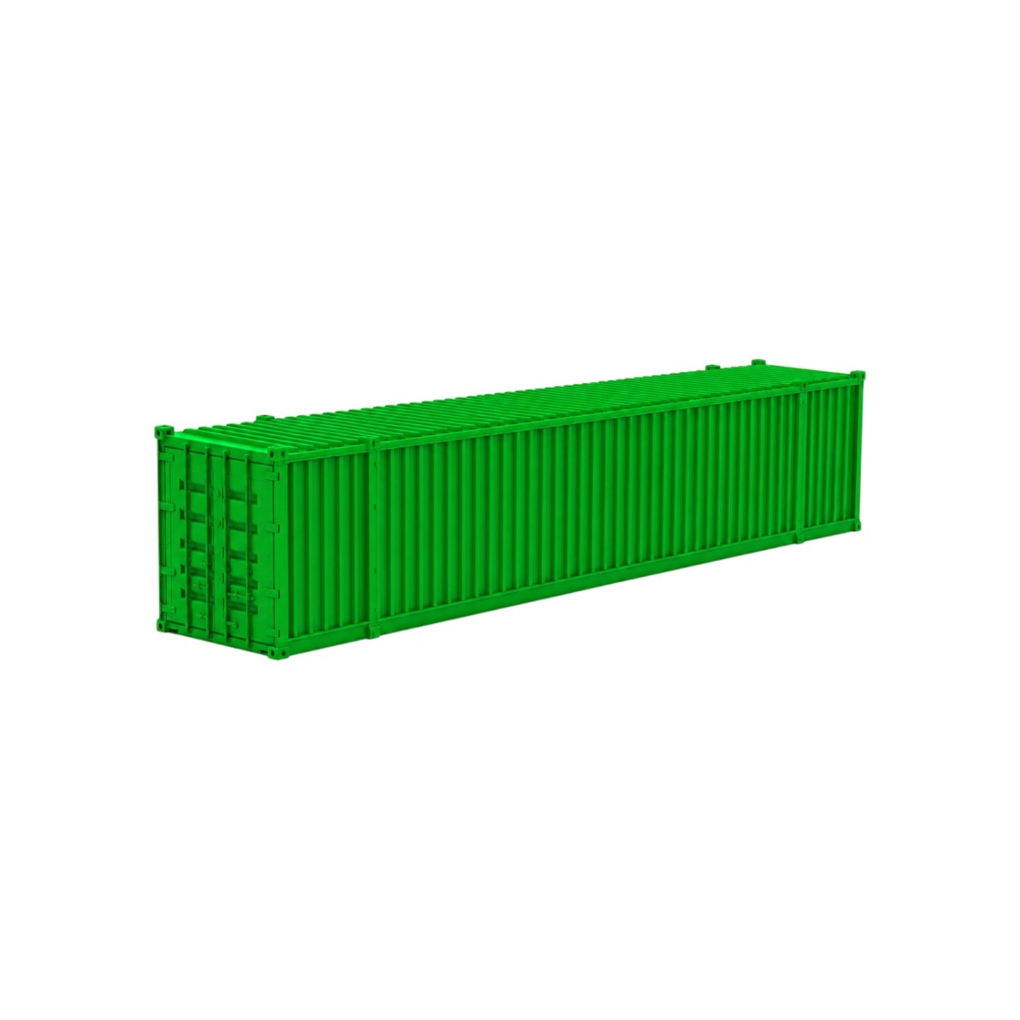 HO Scale 1:87 53' Shipping Containers Green 2pk