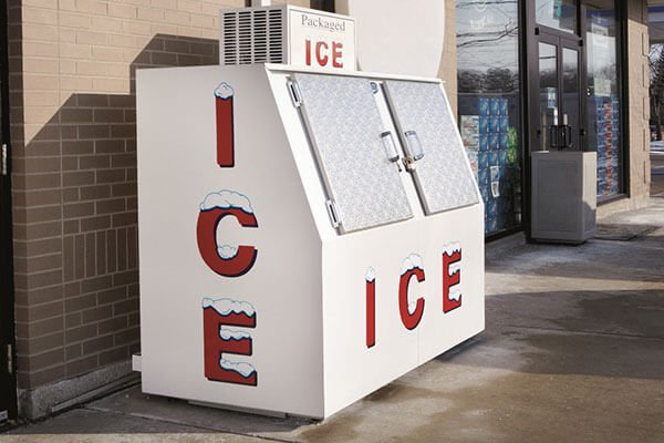 (2) RETAIL ICE BOX ~ ICE COOLER MACHINE - S Scale 1:64 - LEER POLAR Bag Chest