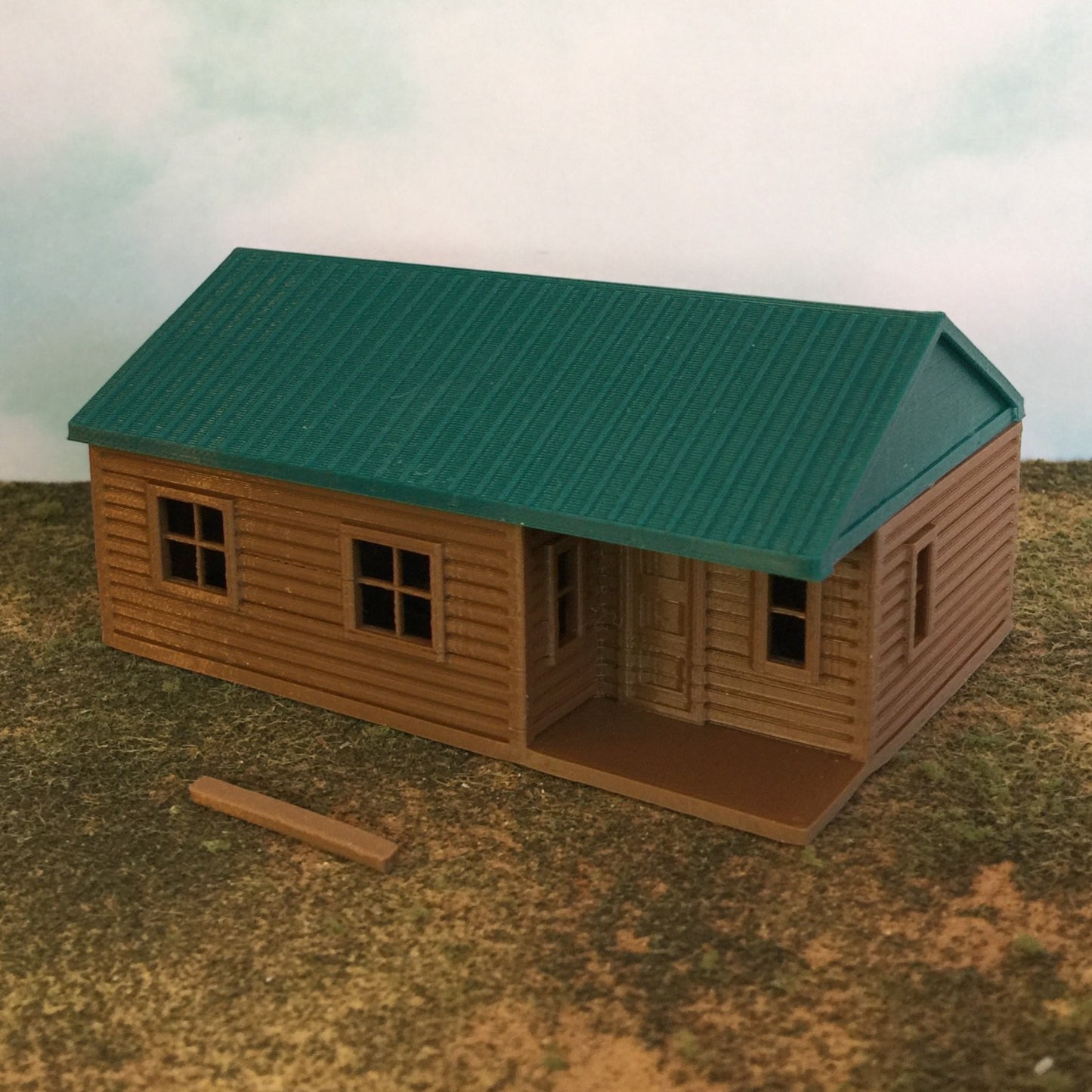 "The Outdoor Series" - Cabin #6 - Camping - Modeled in Color - HO Scale 1:87