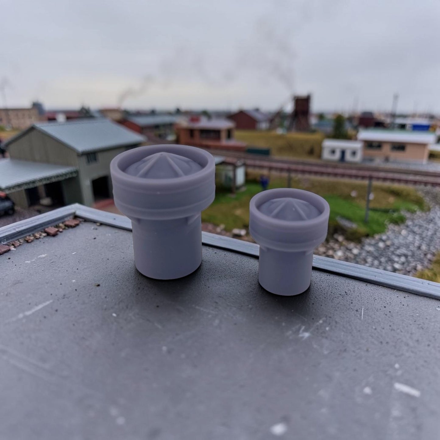 G Scale - 1:24 Commercial Roof Vent Set (4pc)