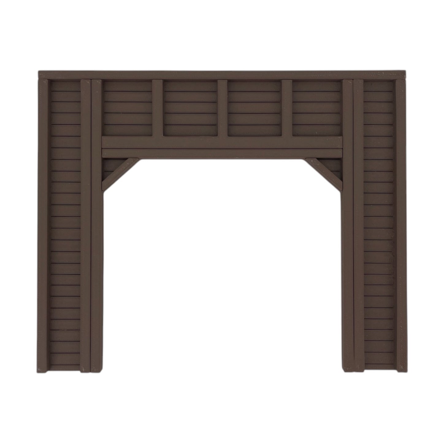 Scale Model of a Double Tunnel Portal - Timber by Model Scenery World