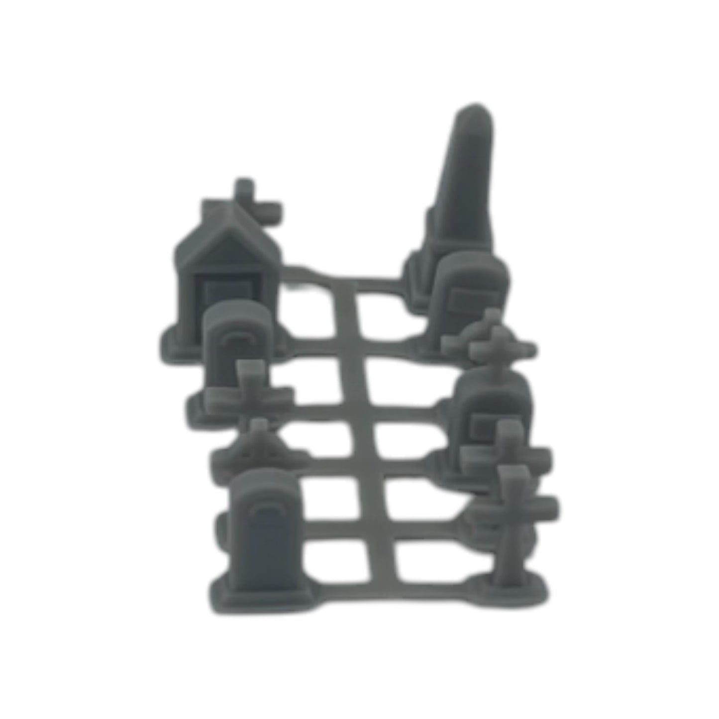 Scale Model - Graveyard Set (12pcs) Resin - by Model Scenery World