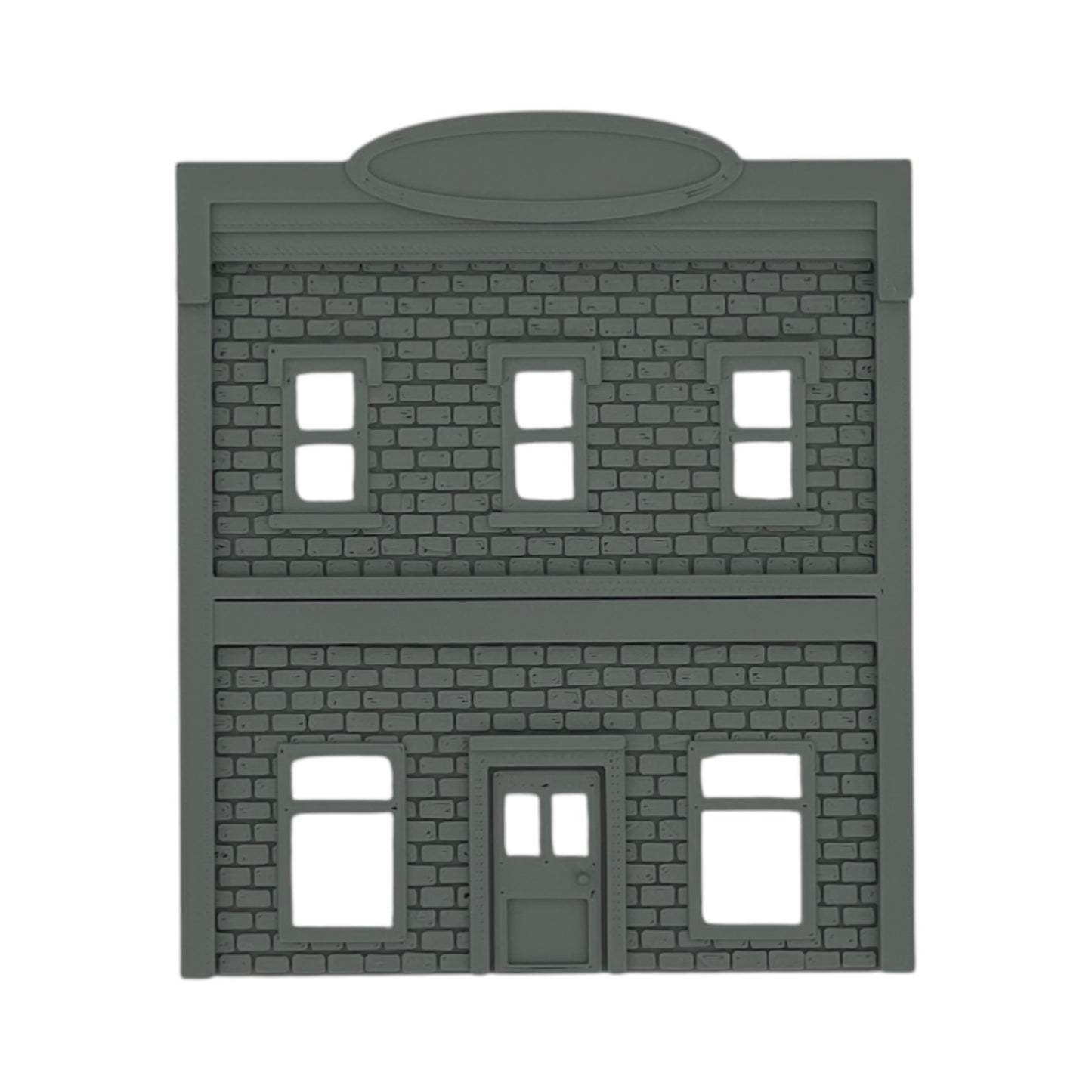 Front View - Scale Model of Backdrop Building BG #6 by Model Scenery