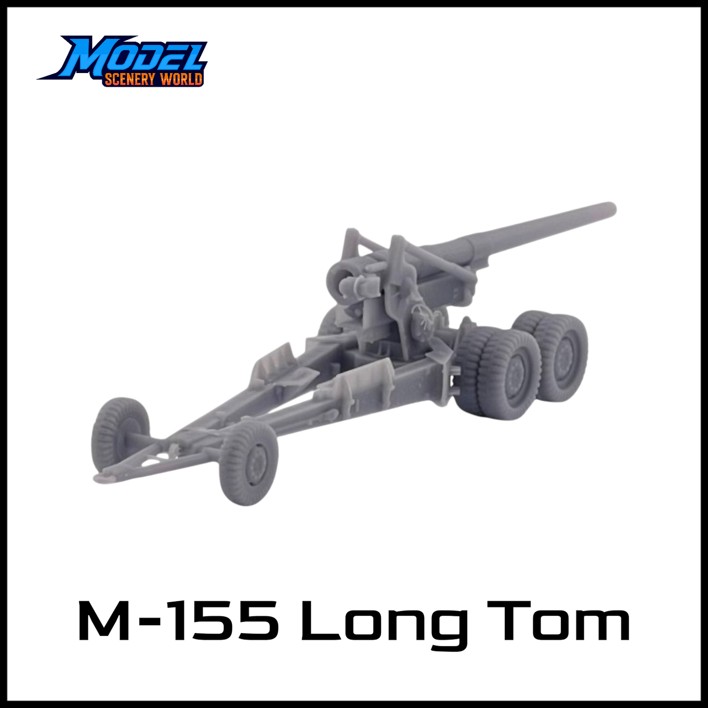 HO Scale 1:87 M-155 Long Tom 2pk-Resin