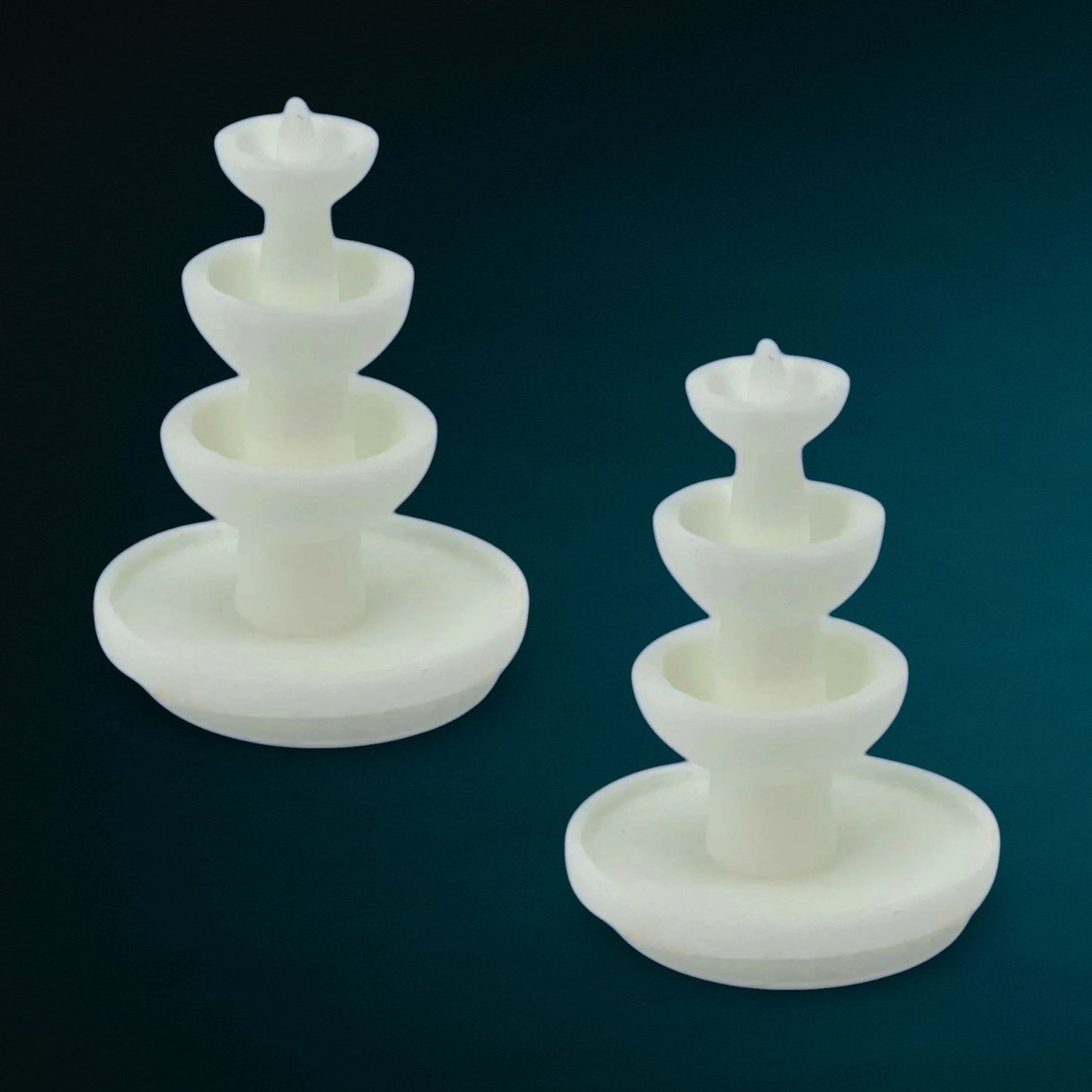 T Gauge 1:450 4-Tier Water Fountain Resin 2pc Set