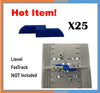 25 pc Train Track Clips for Lionel O Gauge FasTrack "PRO-Clips" Fast Track