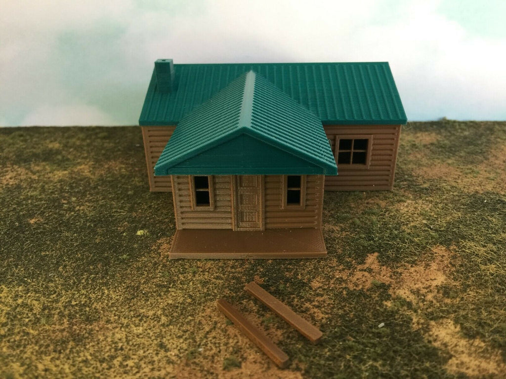 thumbnail image 2 of Model Scenery World Cabin #4 – N Scale 1:160 Outdoor Series, Unassembled Colored Kit 2 of 4