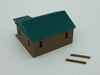 "The Outdoor Series" - Cabin #1 - Camping - Modeled in Color - HO Scale 1:87