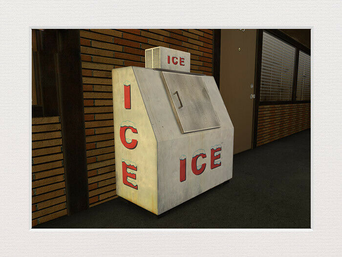 S Scale 1:64 Retail Commercial Single Door Ice Box 2pk