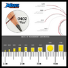 10 Pack Pico 0402 Pre-Wired LEDs ~ 3-12 Volt DC ~ Choose Color