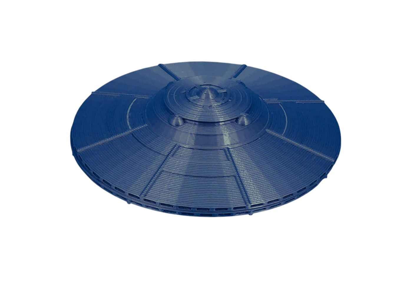 Scale Model of Area 51 UFO in Metallic Silver color by Model Scenery World
