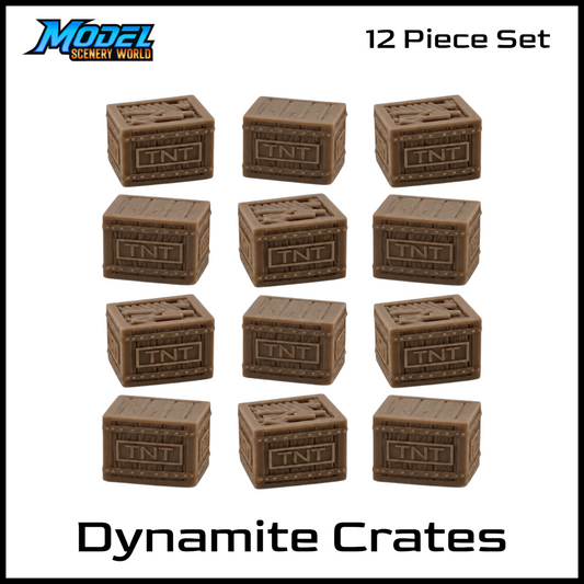 HO Scale 1:87 Dynamite Crate Resin 12pc Set