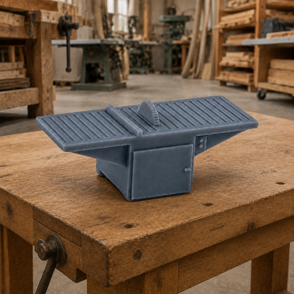 N Scale 1:160 Industrial Table Saw Resin Model