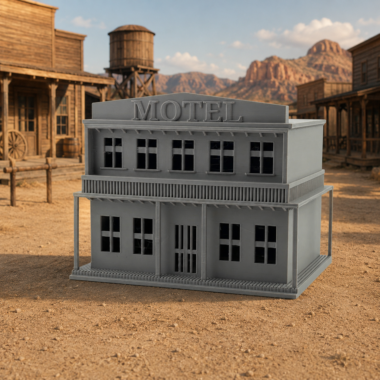 O Scale 1:48 Old West Western Motel Building