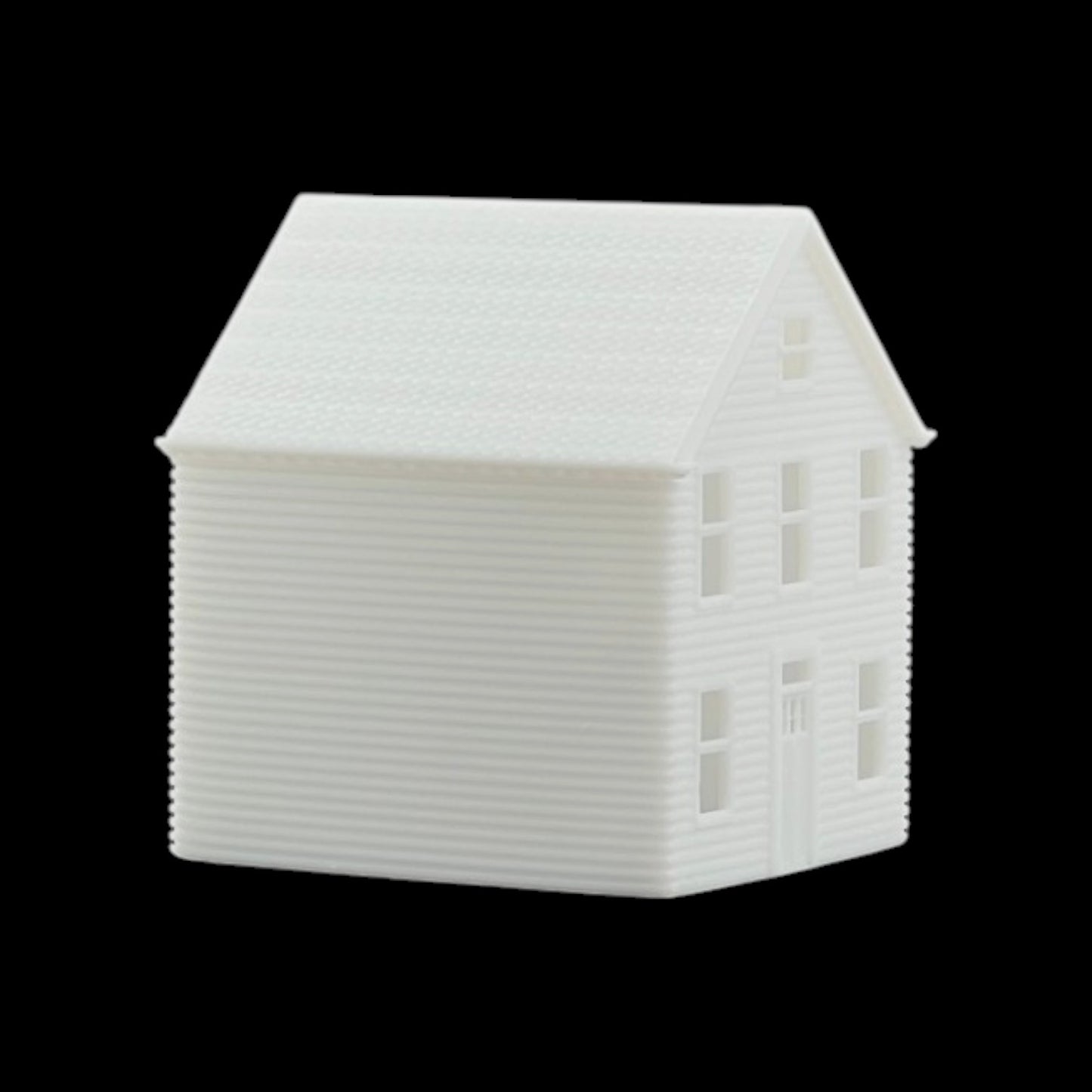N Scale 1:160 Classic Victorian Bay Window Resin House