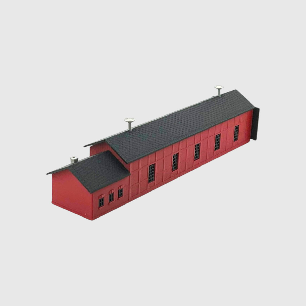 HO Scale 1:87 Single Engine Shed with Office Kit