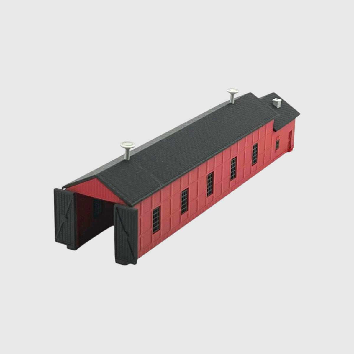HO Scale 1:87 Single Engine Shed with Office Kit