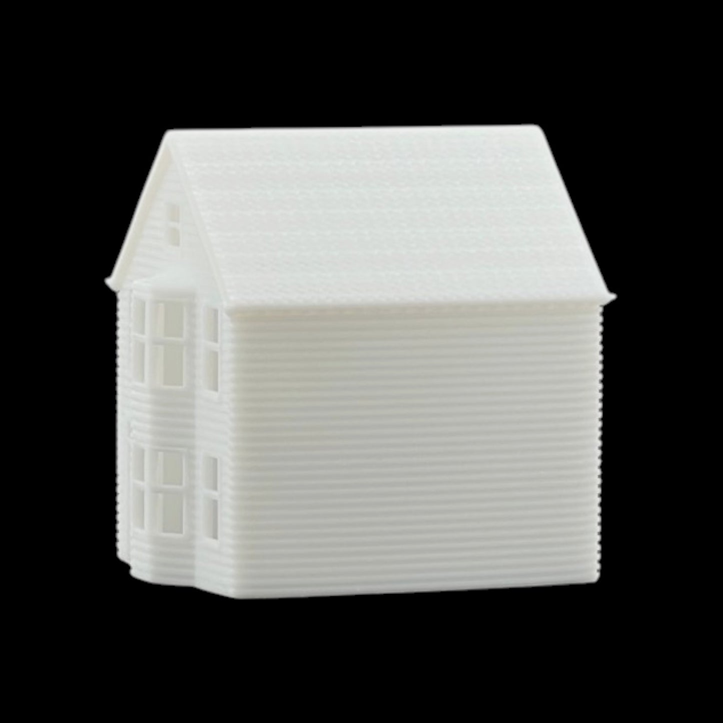 N Scale 1:160 Classic Victorian Bay Window Resin House