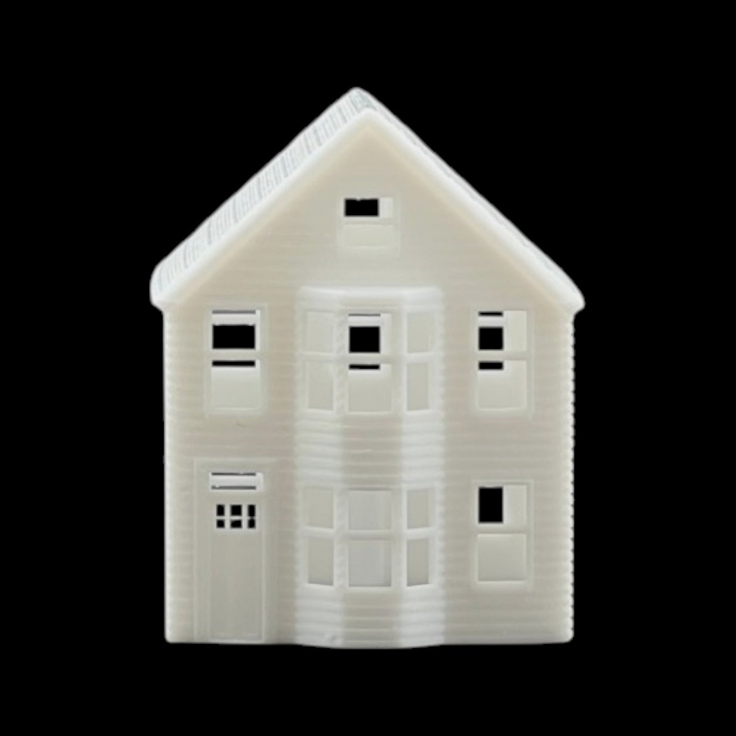 N Scale 1:160 Classic Victorian Bay Window Resin House