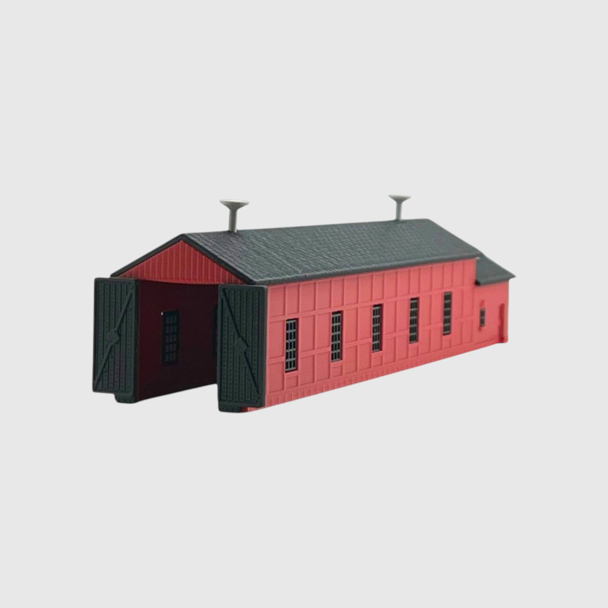 HO Scale 1:87 Single Engine Shed with Office Kit