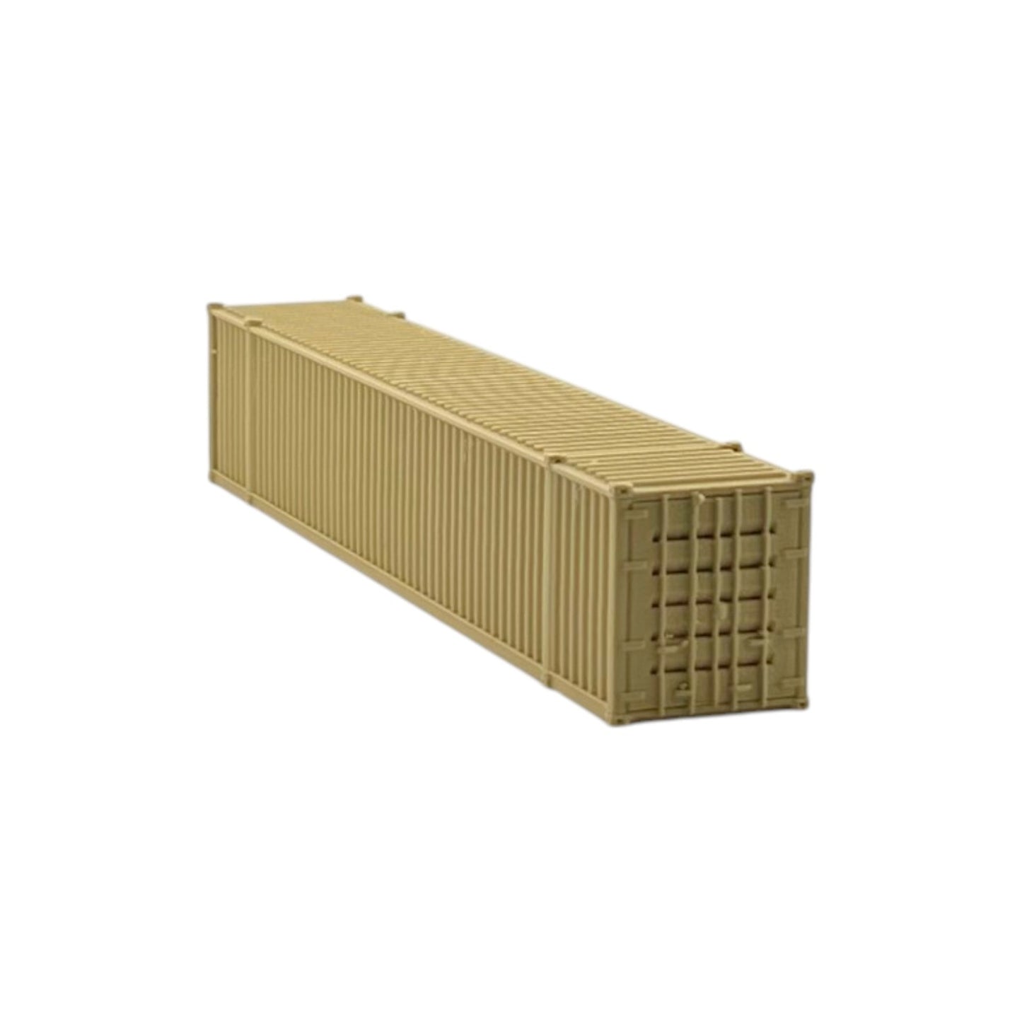 HO Scale 1:87 53' Shipping Containers Army Tan 2pk