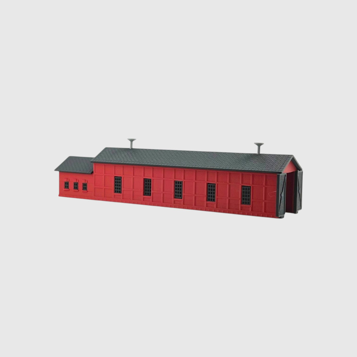 HO Scale 1:87 Single Engine Shed with Office Kit