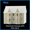 HO Scale 1:87 Classic Victorian House with Dormers