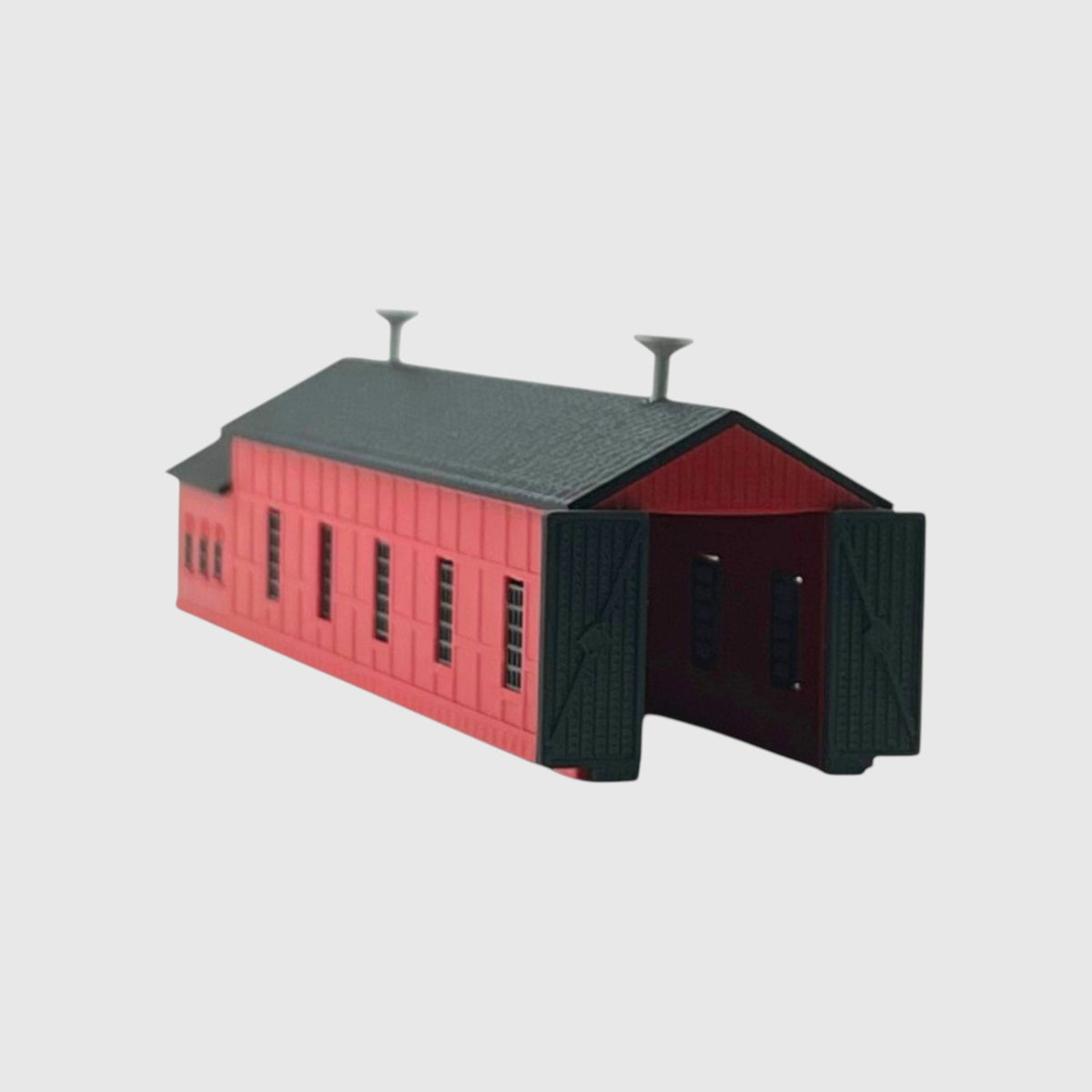 HO Scale 1:87 Single Engine Shed with Office Kit