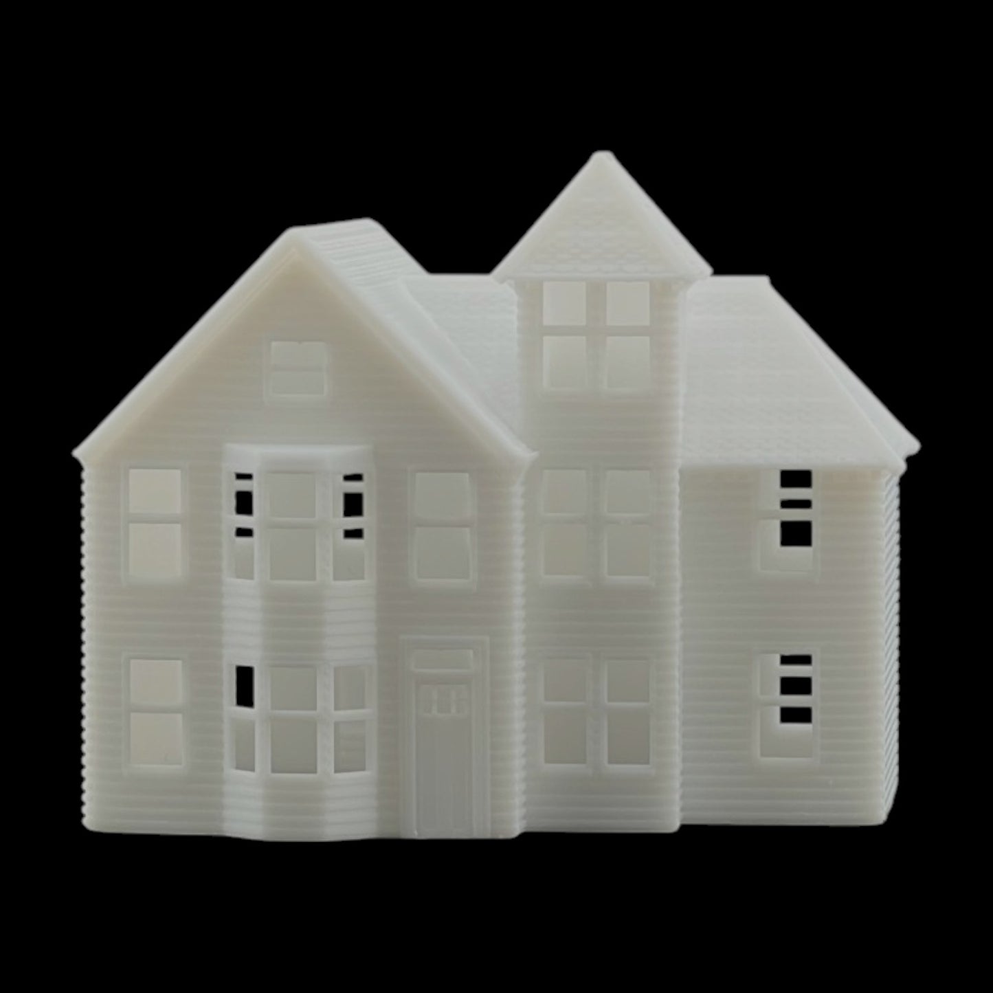 N Scale 1:160 Classic Victorian Resin Houses 3pc Set