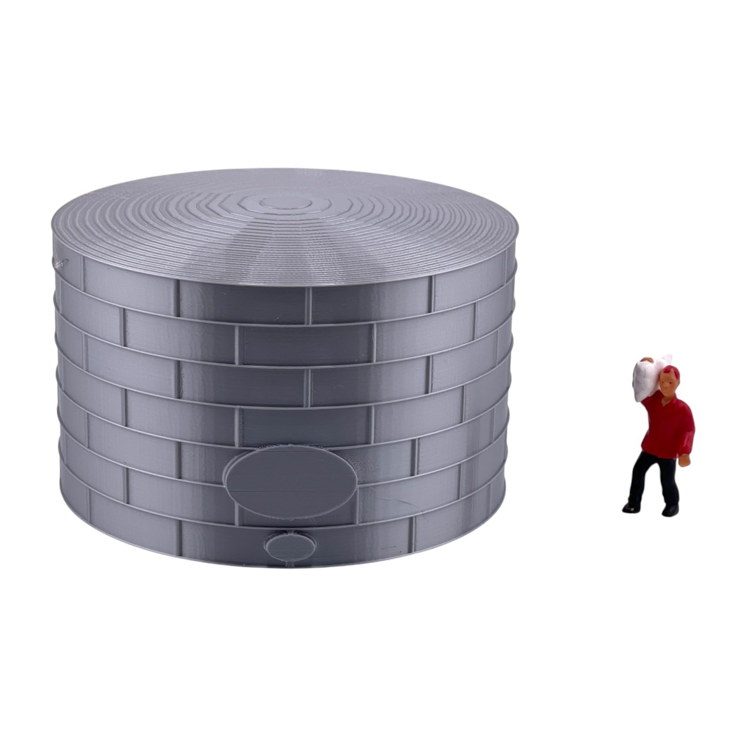 Standard Oil or Fuel Tank - Z Scale 1:220 - Metallic Silver - 11 Sizes AVAILABLE
