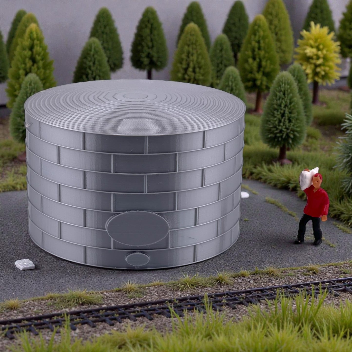 Standard Oil or Fuel Tank - Z Scale 1:220 - Metallic Silver - 11 Sizes AVAILABLE