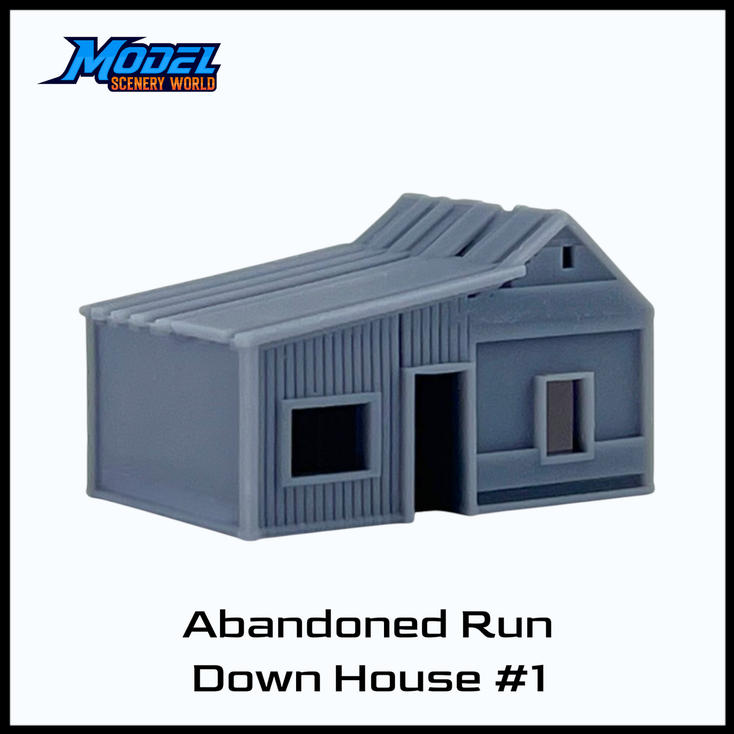 N Scale 1:160 Abandoned Run-Down House #1 Shanty-Resin