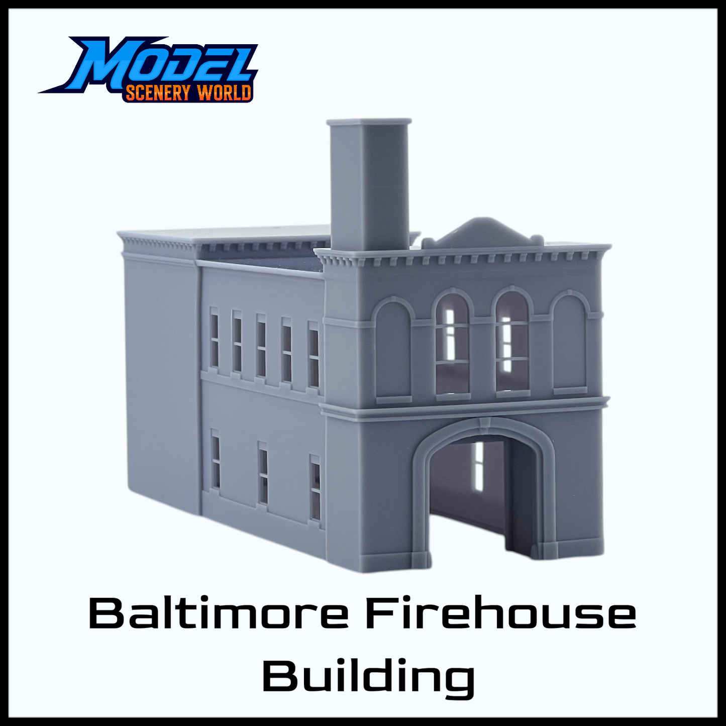 N Scale 1:160 Baltimore Firehouse Building-Resin