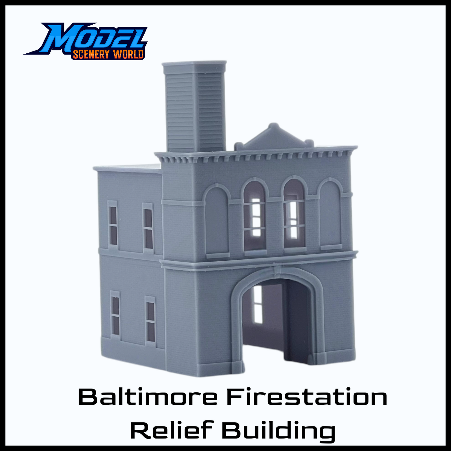 N Scale 1:160 Baltimore Firehouse Relief Building-Resin