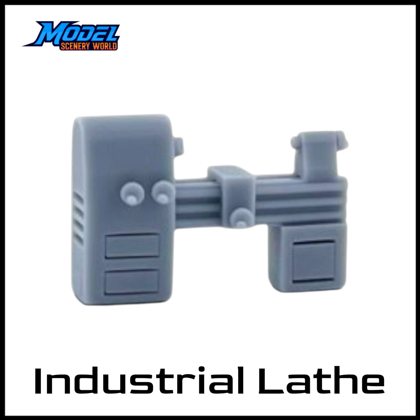 Z Scale 1:220 Industrial Lathe Machine Shop Resin Model
