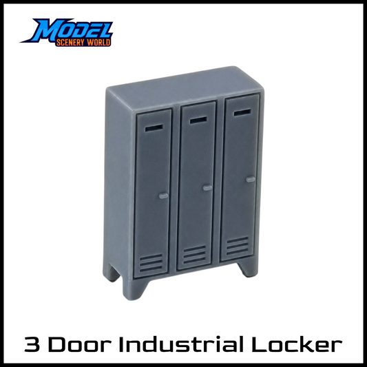 O Scale 1:48 Industrial Three-Door Resin Locker