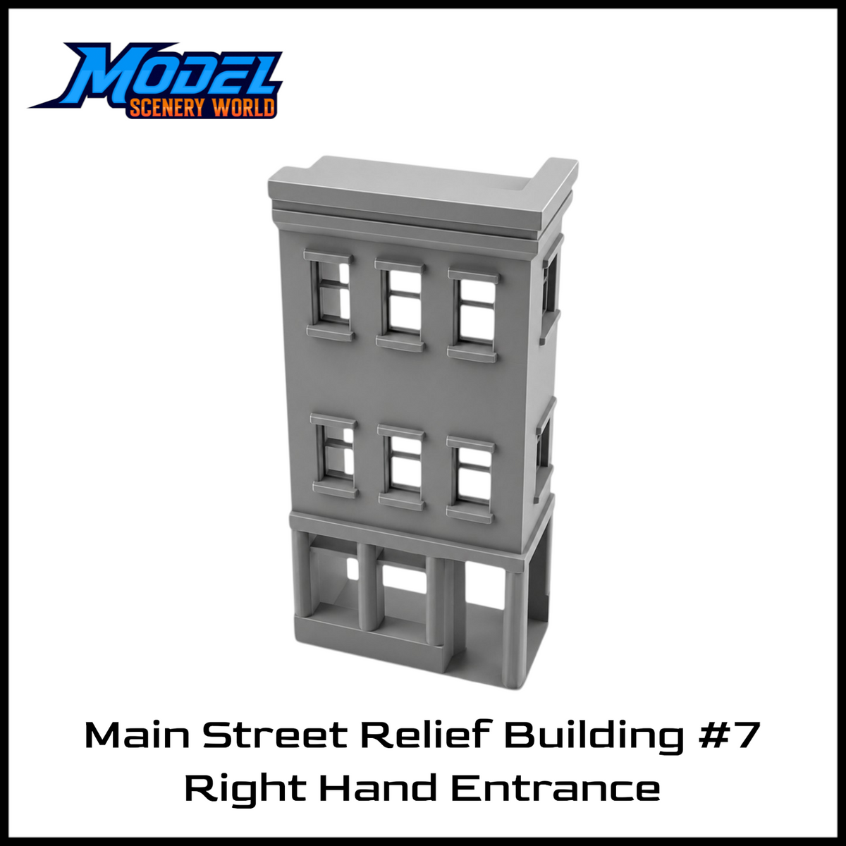 HO Scale 1:87 Main Street Relief Building #7 RH