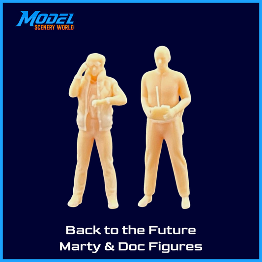 HO Scale 1:87 Back to the Future Marty & Doc Figures