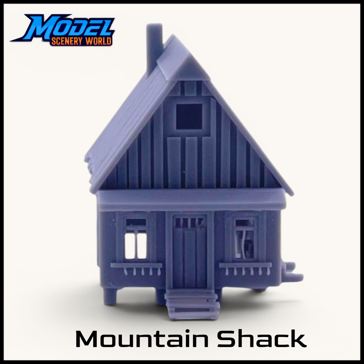 Z Scale 1:220 Mountain Shack Resin Building
