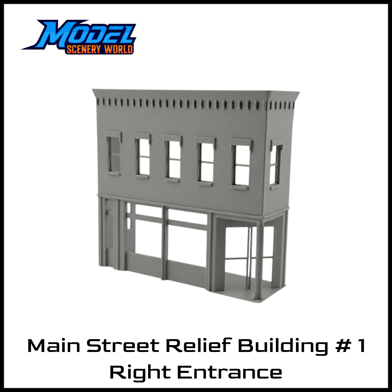 HO Scale 1:87 Main Street Corner Relief Building #1 RH
