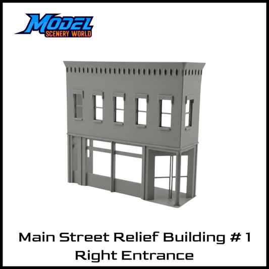 O Scale 1:48 Main Street Corner Relief Building #1 RH