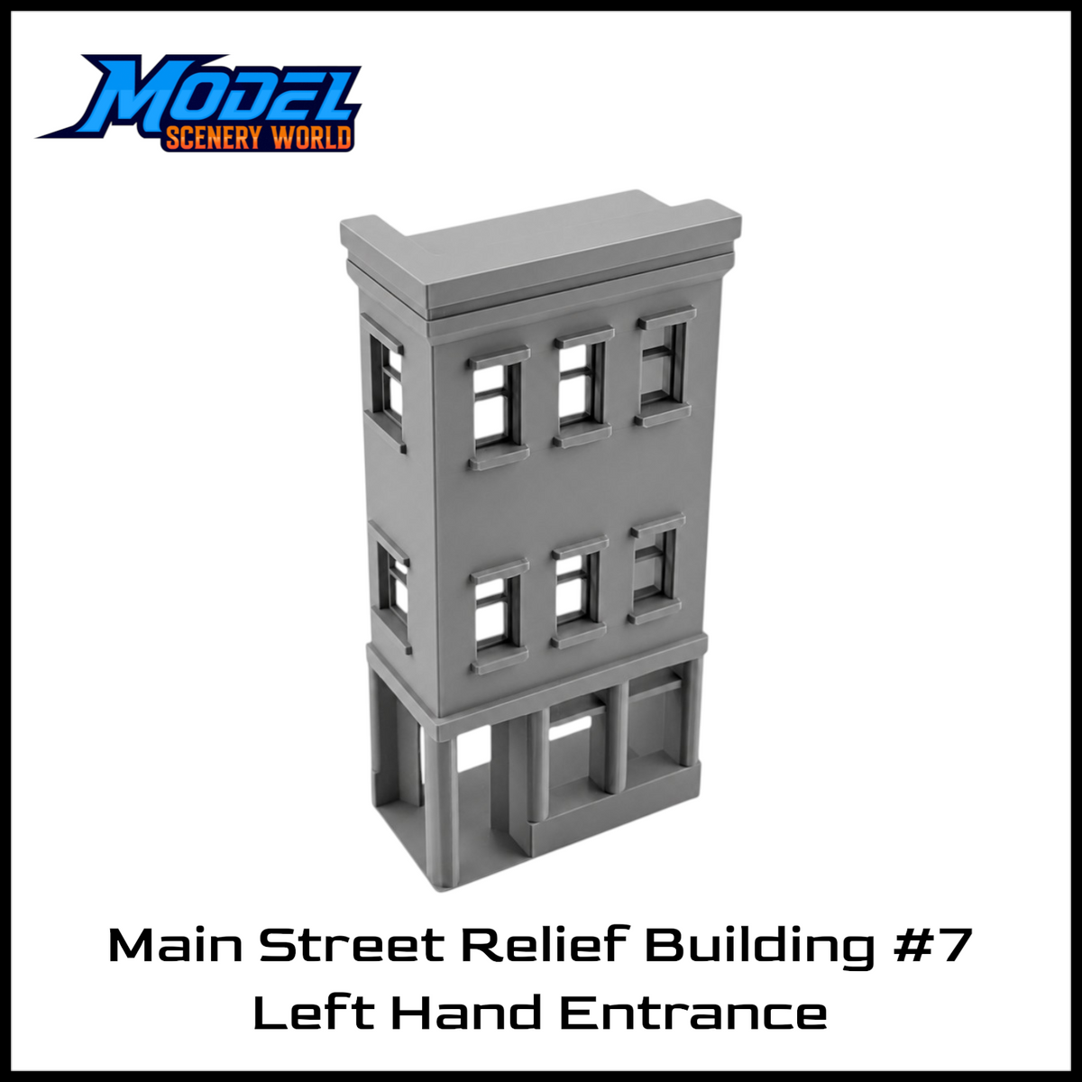 Z Scale 1:220 Main Street Relief Building #7 LH