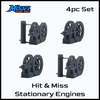 HO Scale 1:87 Hit & Miss Stationary Engine 4pc Set - Resin