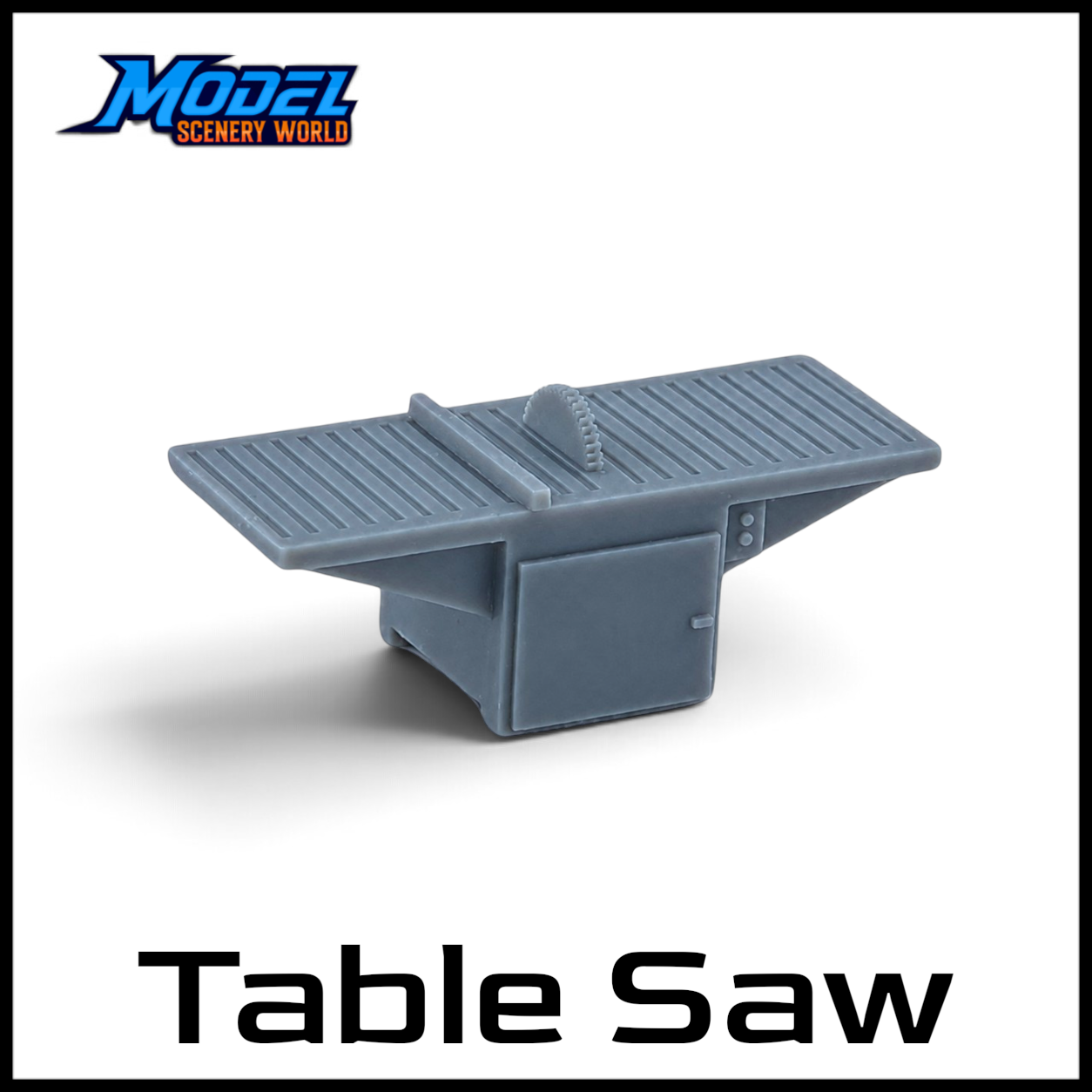 N Scale 1:160 Industrial Table Saw Resin Model